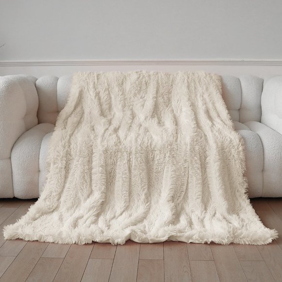Fluffy Fur BlanketWhite